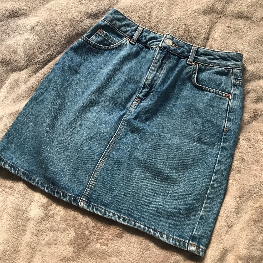 Topshop denim skirt